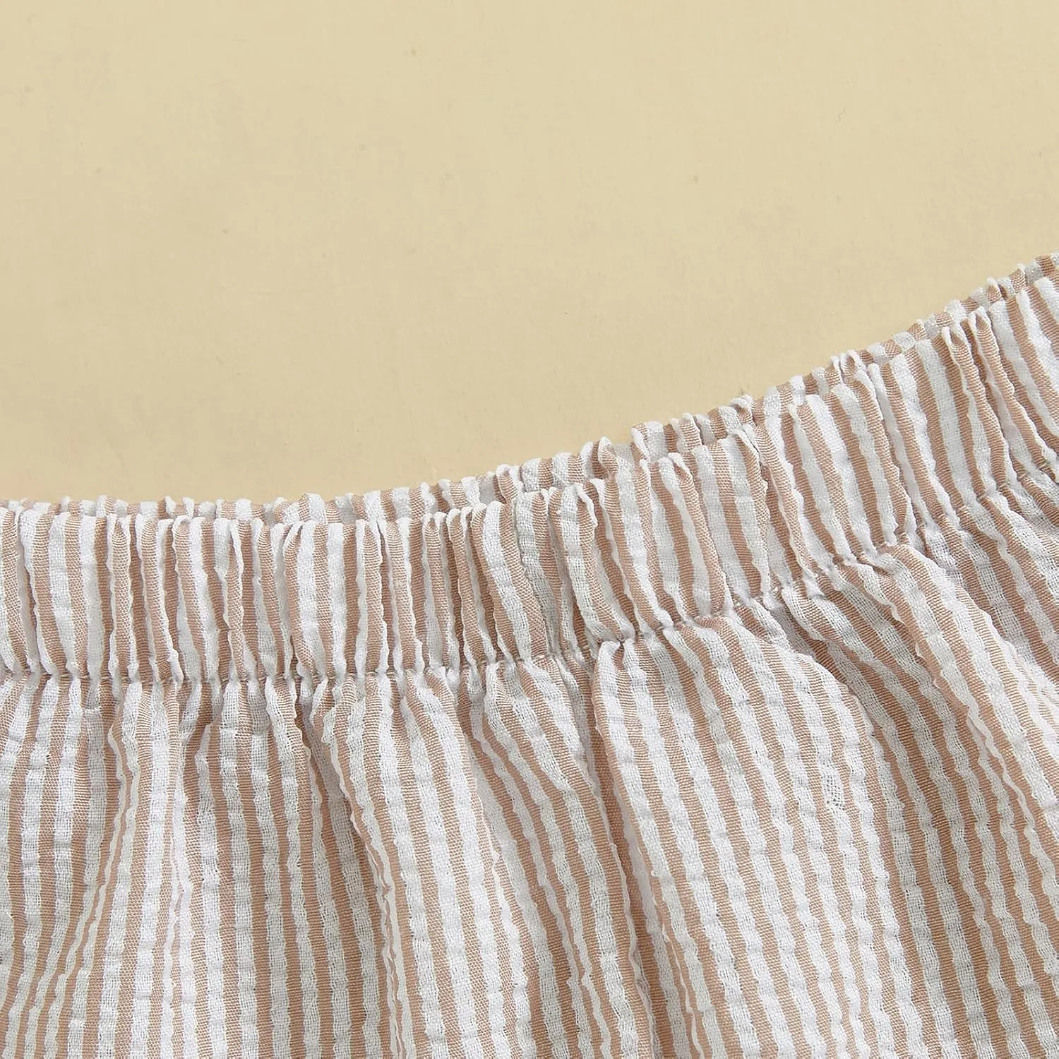 Toddler Baby Boy Girl Shorts Summer Casual Elastic Waist Striped Shorts Pants Boxer Bottoms