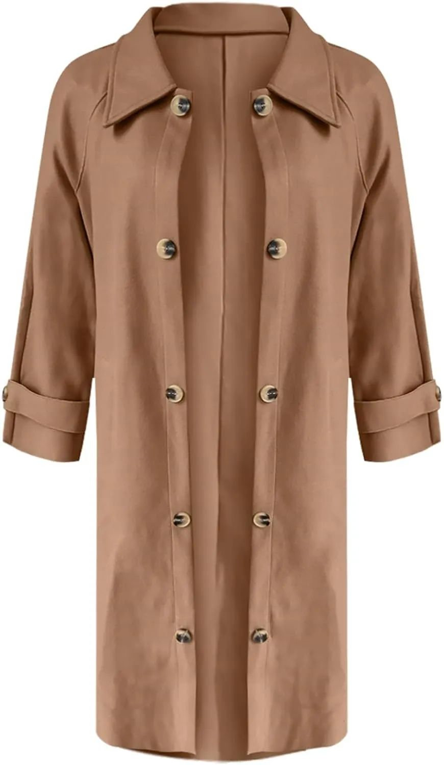 Trench Coats for Women Long Jacket Loose Fitting Warm Winter Outwear Fashion Lapel Jacket Coats Long Coats for Women