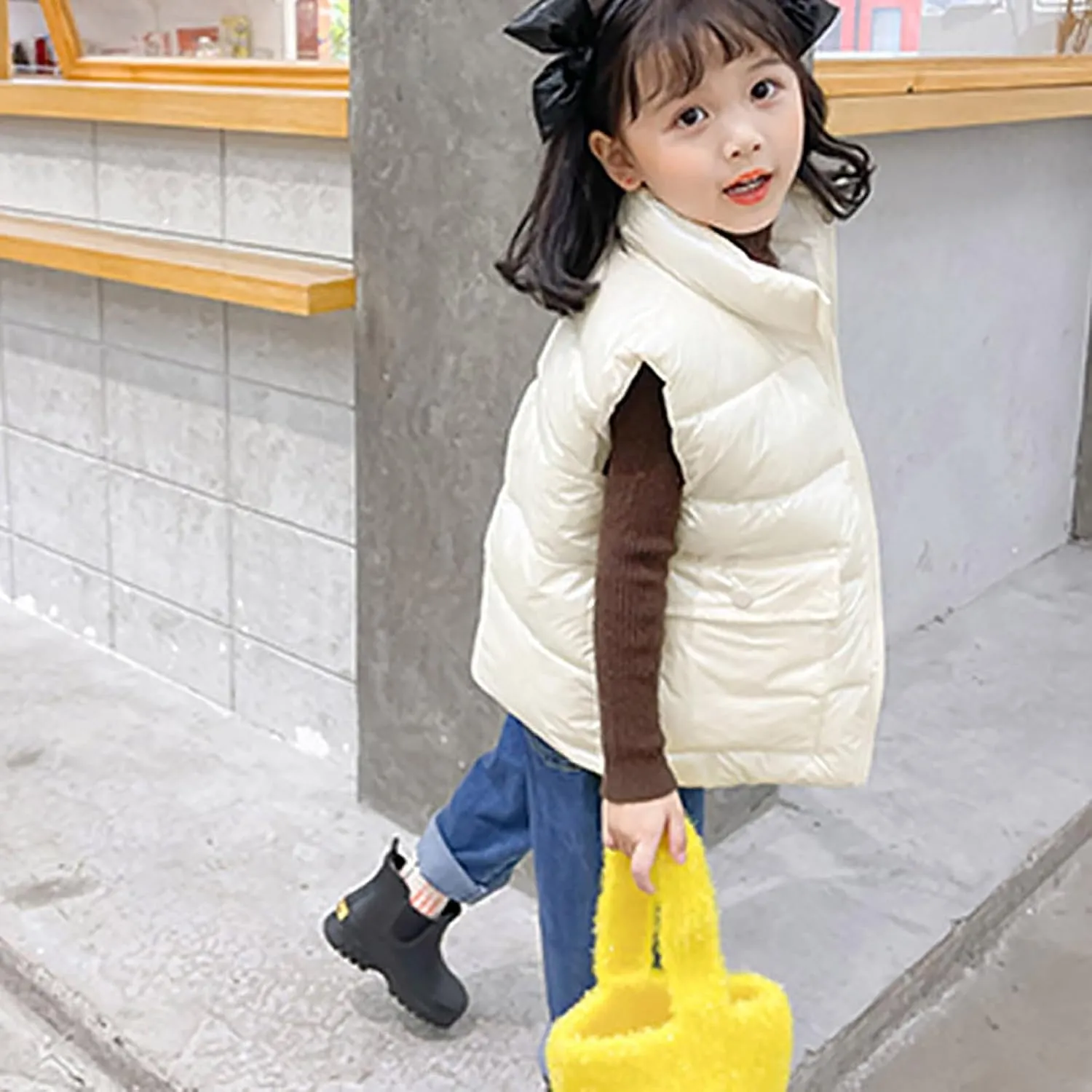 Winter Down Coats for Kids Baby Boys Girls Light Puffer Padded Jacket Toddler Bear Hoods Infant Outerwear