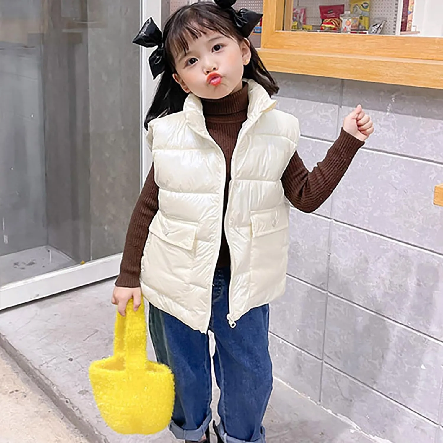 Winter Down Coats for Kids Baby Boys Girls Light Puffer Padded Jacket Toddler Bear Hoods Infant Outerwear