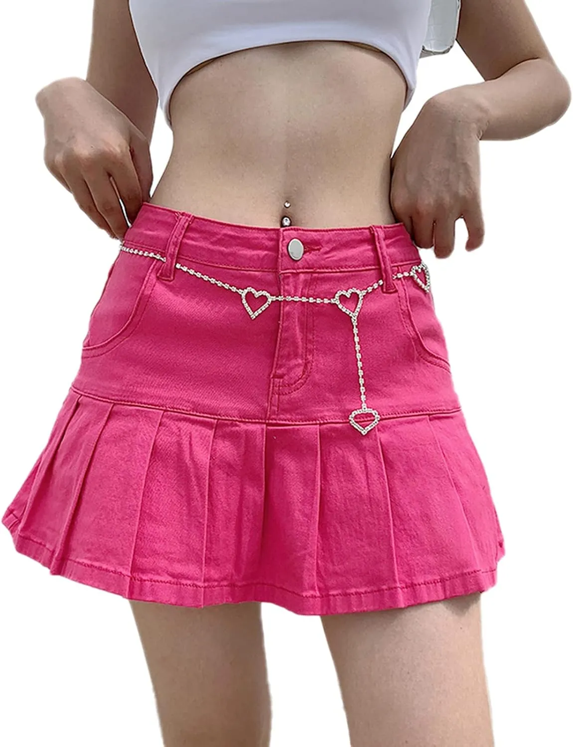 Women Mini Pleated Skirts Sexy Lace Patchwork Short Skirts High Waist Solid Color Goth A-line Skirts