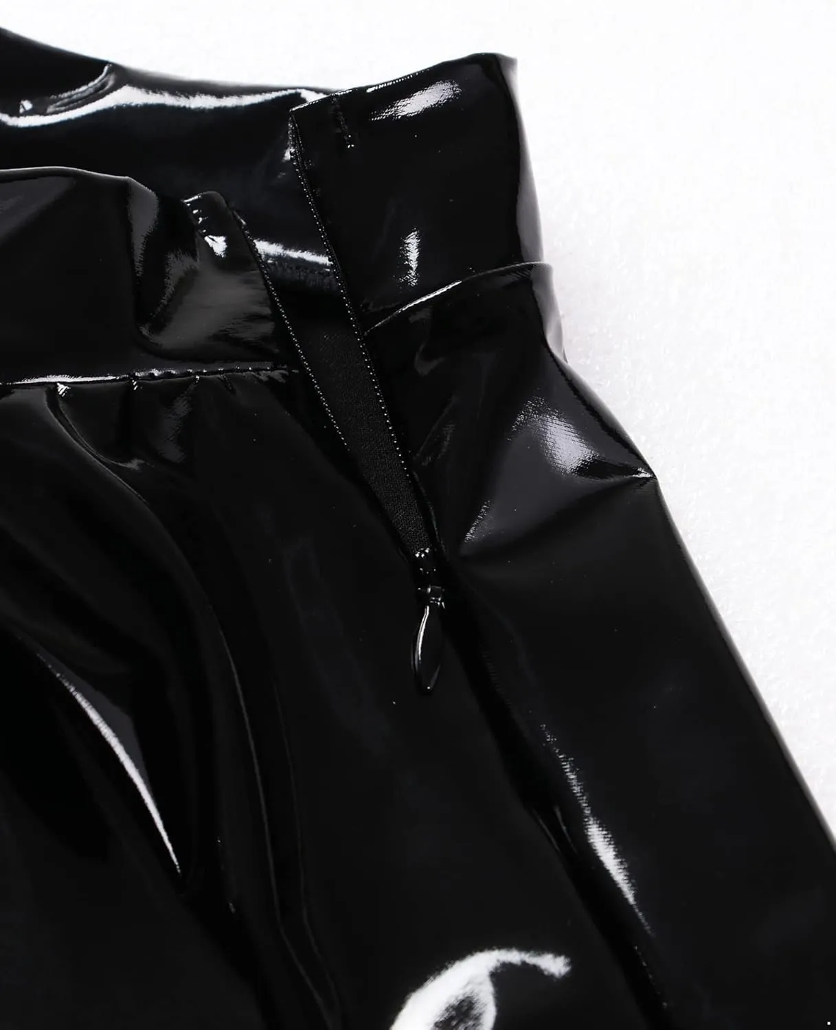 Women Shiny Metallic Skater Flared Skirts High Waist Ballet Dance Skirts Pleated Mini Skirts