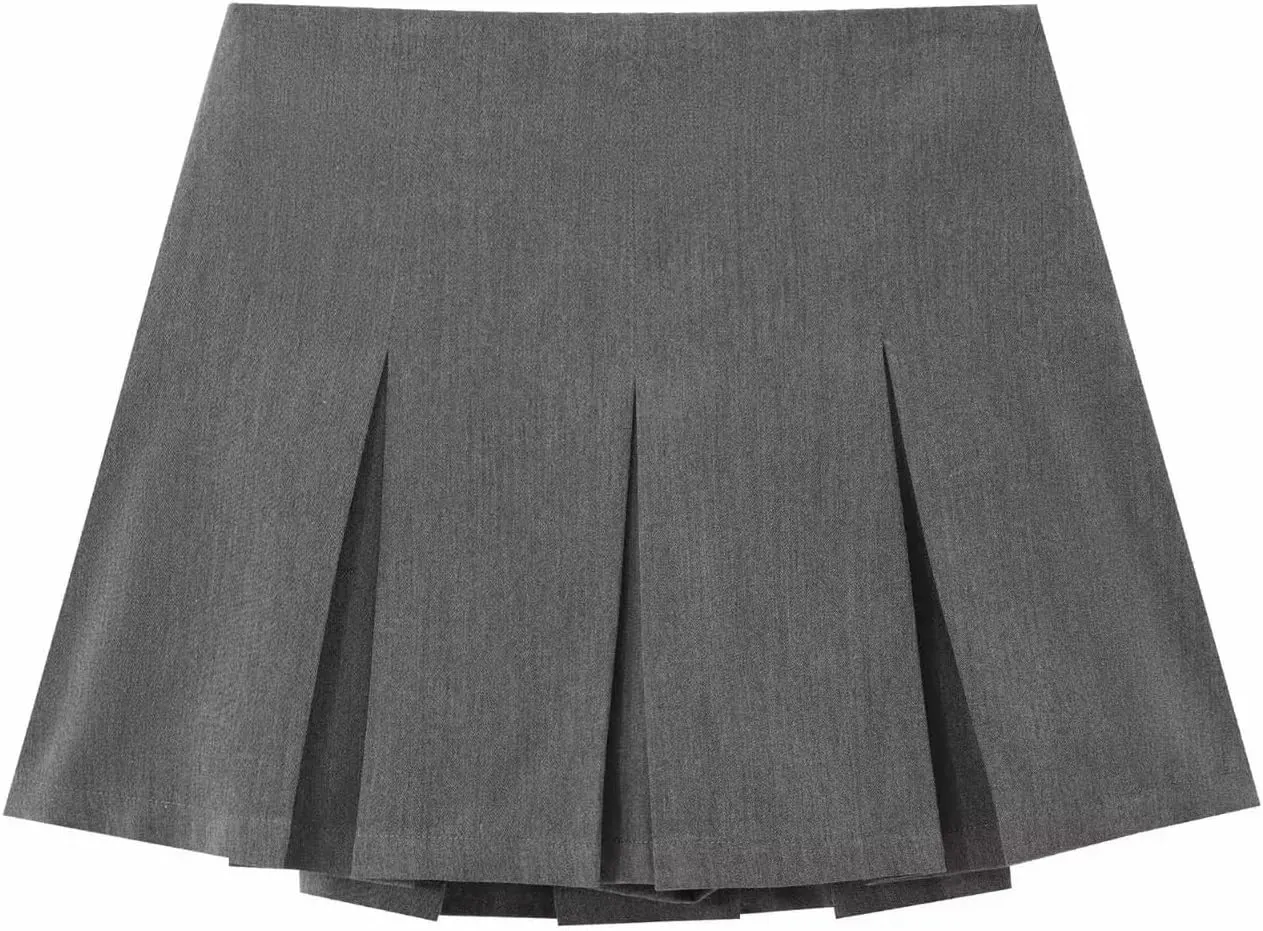 Women Spring Pleated Mini Skirts Women Mid Waist Shorts Skirts Woman Fashion Casual Party Skirts