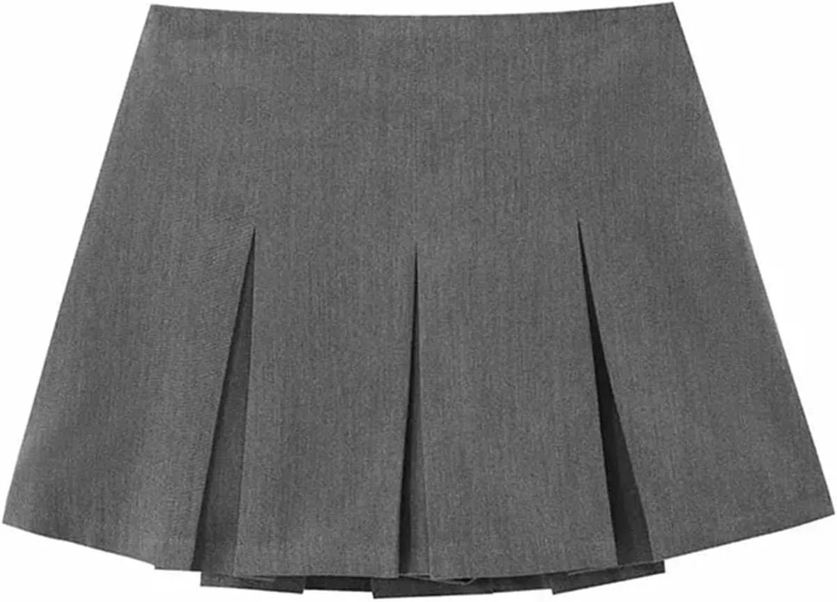 Women Spring Pleated Mini Skirts Women Mid Waist Shorts Skirts Woman Fashion Casual Party Skirts