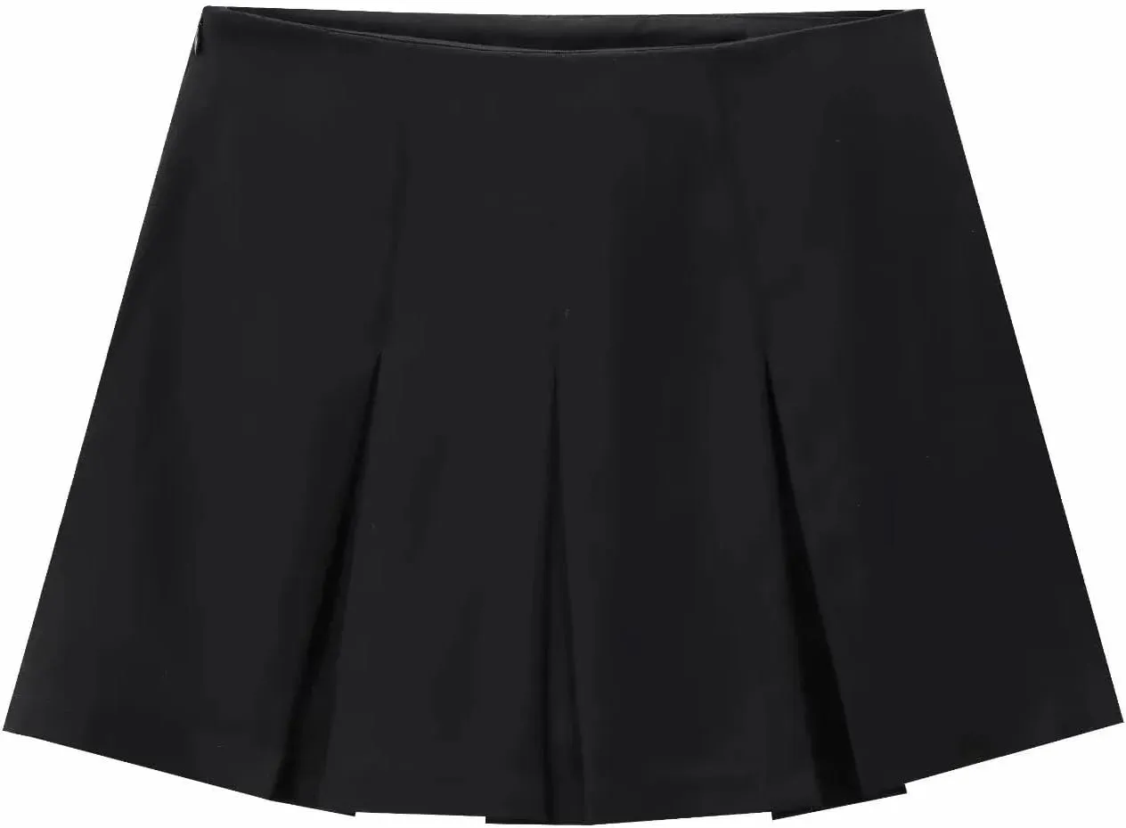 Women Spring Pleated Mini Skirts Women Mid Waist Shorts Skirts Woman Fashion Casual Party Skirts