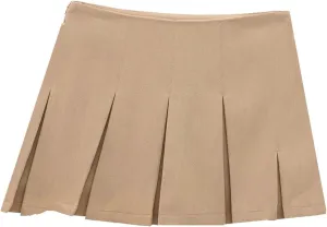Women Spring Pleated Mini Skirts Women Mid Waist Shorts Skirts Woman Fashion Casual Party Skirts