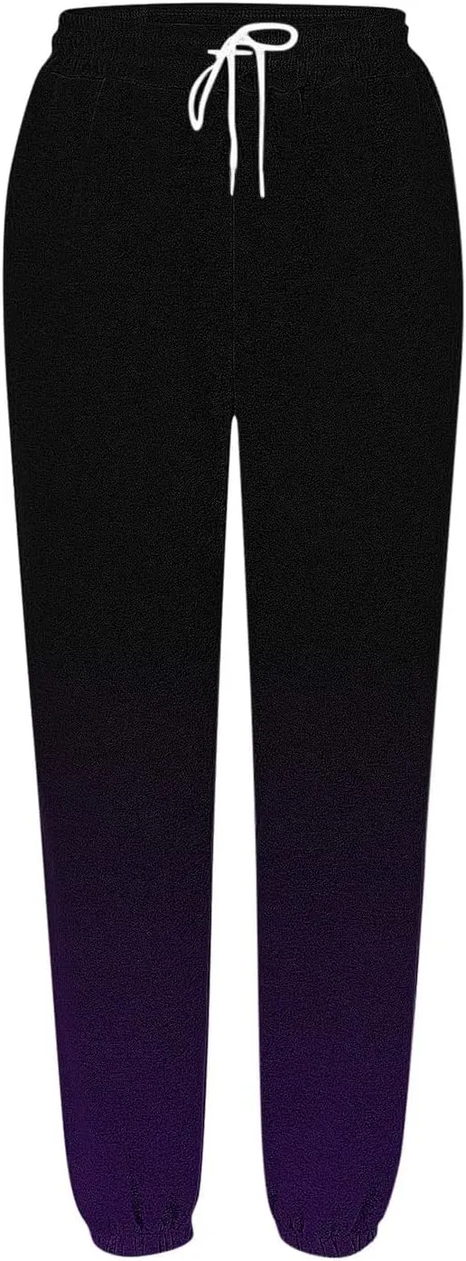 Women's Baggy Sweatpants Workout Active Joggers Pants High Waisted Drawstring Lounge Bottoms with Pockets