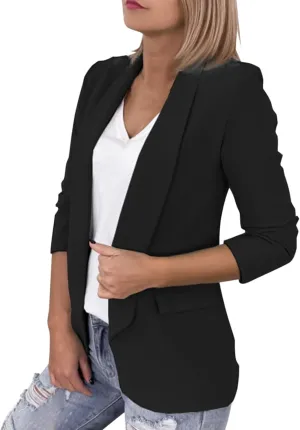 Women's Blazers & Suit Jackets Tweed Womens Blazers Long Sleeve Causal Fancy Jackets Fitted With Pockets Jackets