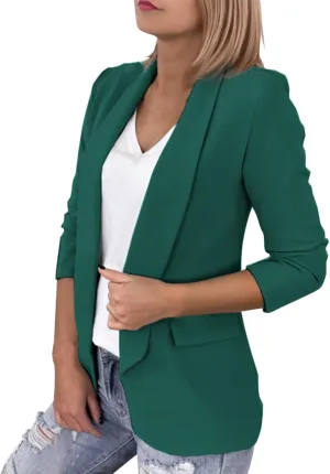 Women's Blazers & Suit Jackets Tweed Womens Blazers Long Sleeve Causal Fancy Jackets Fitted With Pockets Jackets
