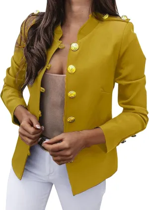 Womens Blazers for Work Casual Work Ladies Jackets Short Wool Fall Winter Jackets Baggy With Pockets Jackets