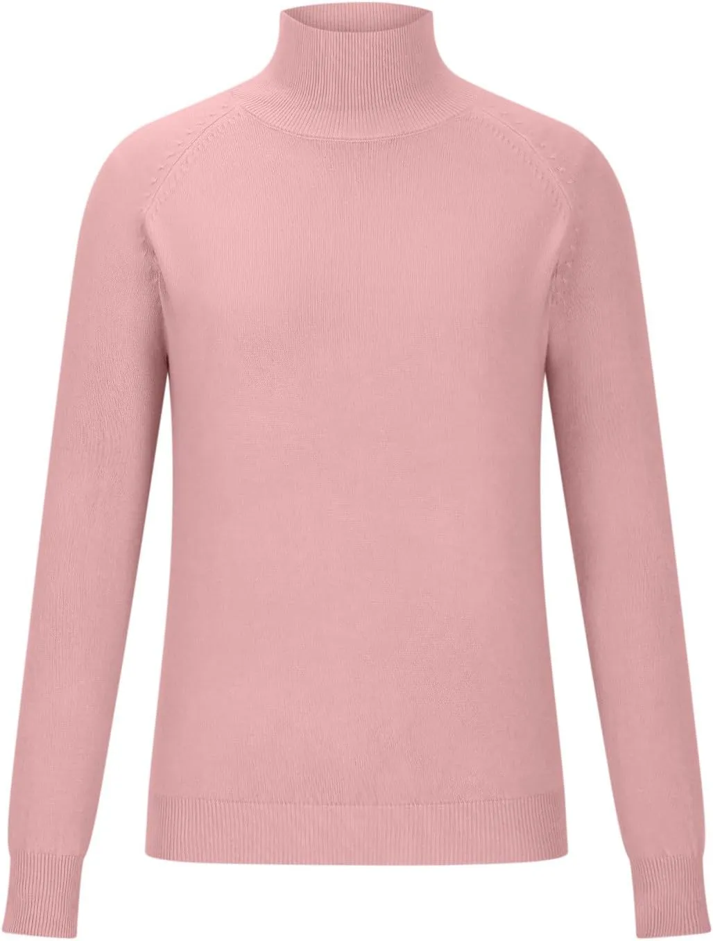 Women's Cashmere Sweater Basic Turtleneck Petite Tunic Tops Pullover Solid Casual Lightweight Long Sleeve Knitwear