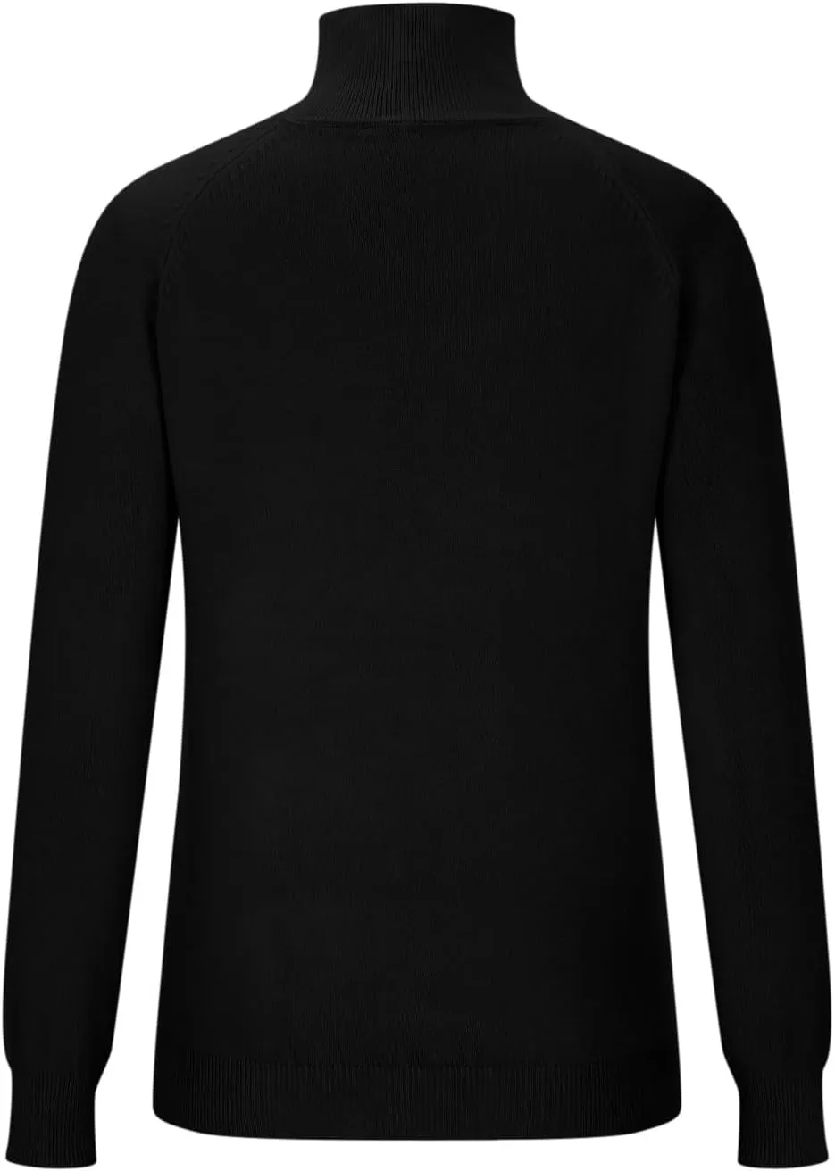 Women's Cashmere Sweater Basic Turtleneck Petite Tunic Tops Pullover Solid Casual Lightweight Long Sleeve Knitwear