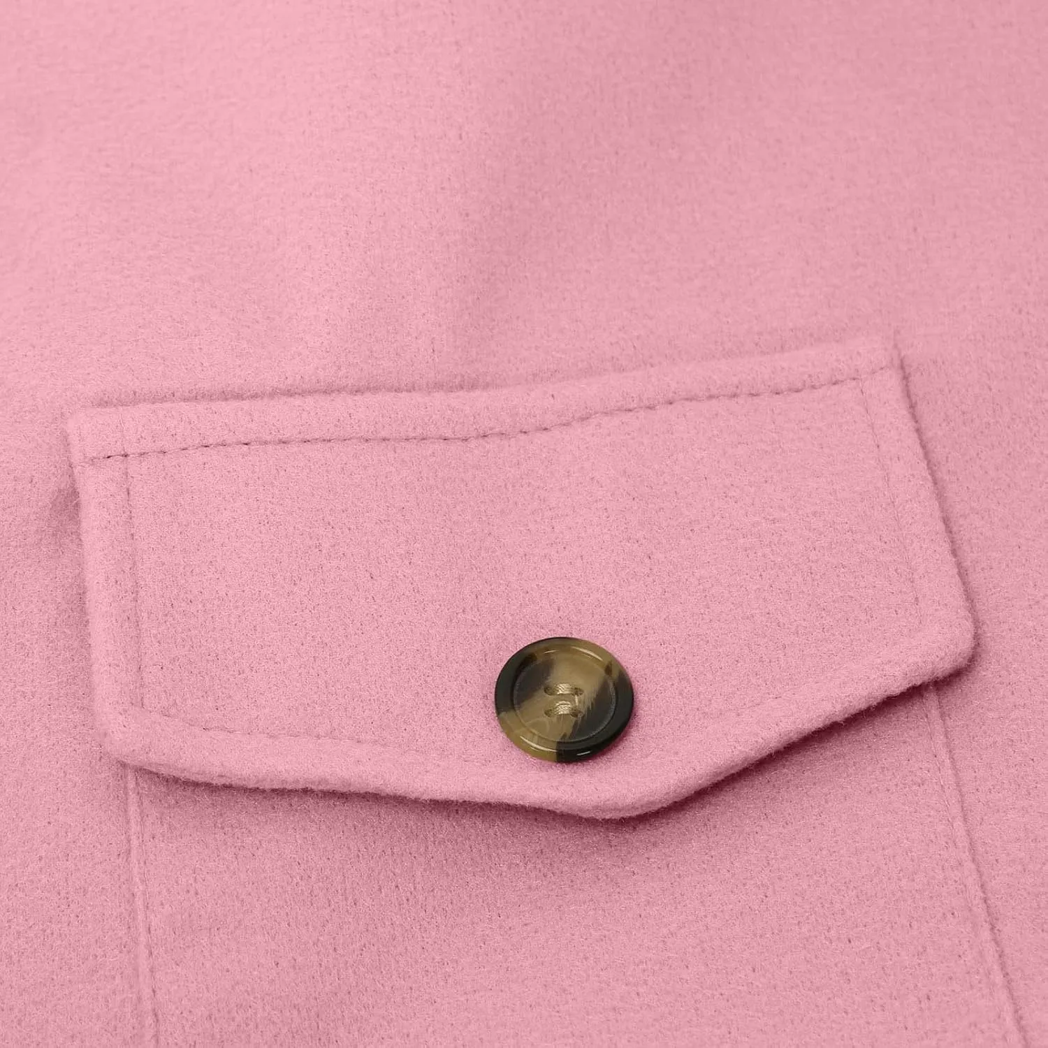 Women's Casual Wool Blend Midi Coat Button Up Lapel Collar Winter Overcoat Thick Pea Coats Elegant jacket