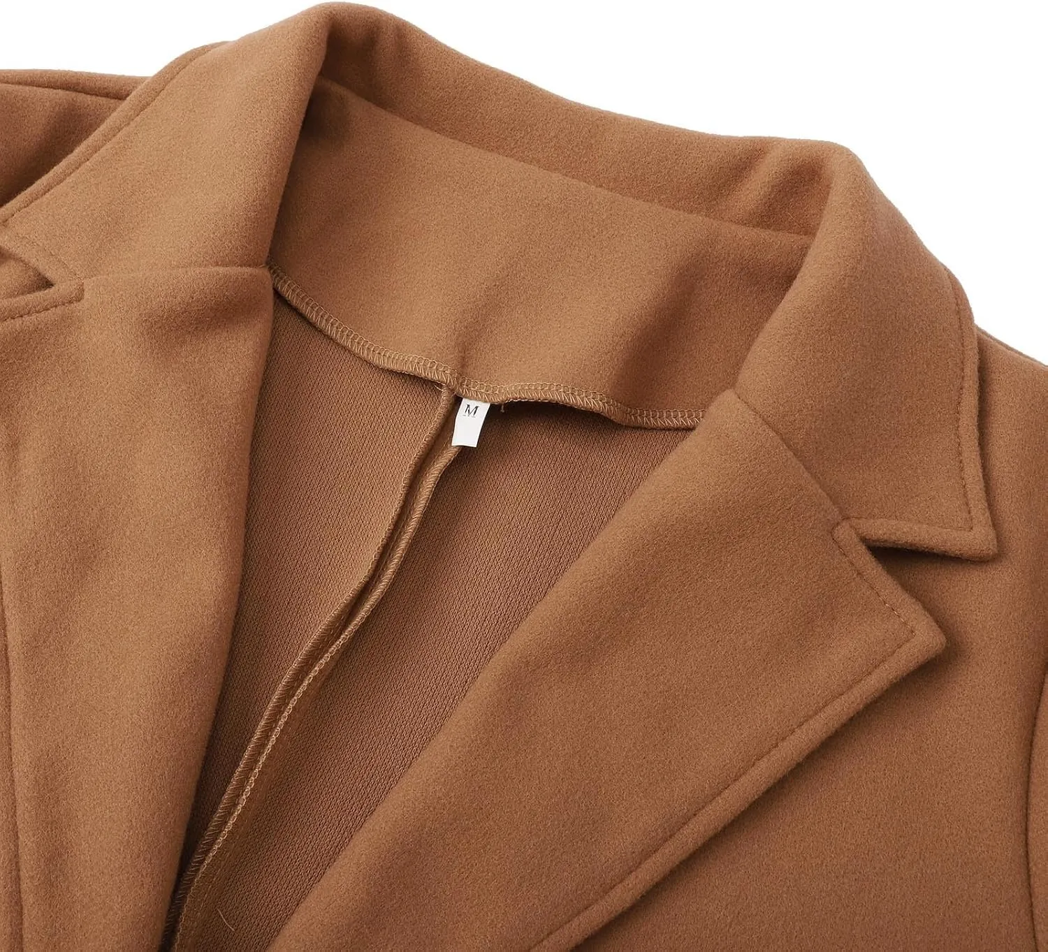 Womens Fit Mid Long Double Breasted Coat Lapel Jacket Overcoat Outwear Trench Windbreaker Coat Women Long