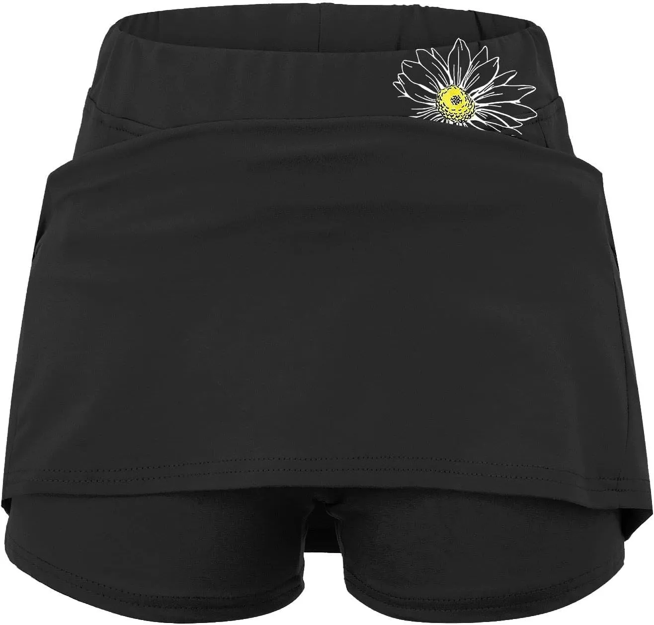 Womens Golf Skorts with Pockets Plus Size High Waist Tennis Skirt with Shorts Underneath Tummy Control Mini Skirts