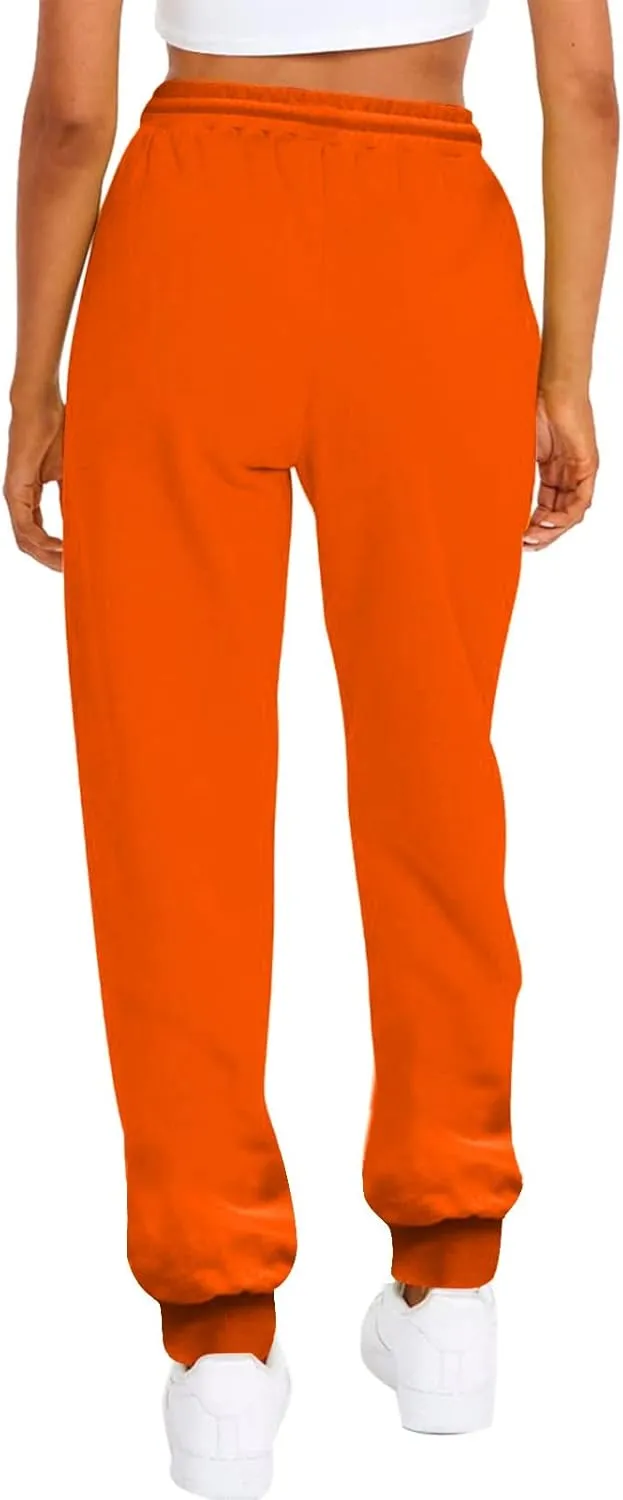 Women's High Waisted Sweatpants Workout Active Joggers Pants Lounge Bottoms Drawstring Elastic Waist Athletic Pant