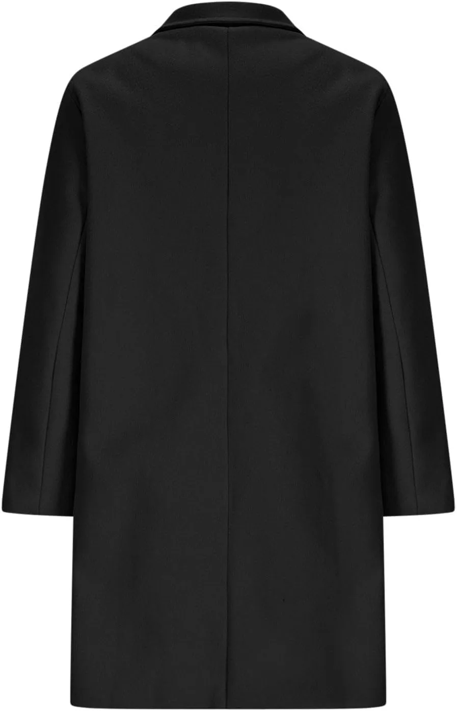 Women's Long Coat Classic Open Front Zip Up Casual Winter Warm Wool Blend Over Pea Coats with Pockets Long Jackets