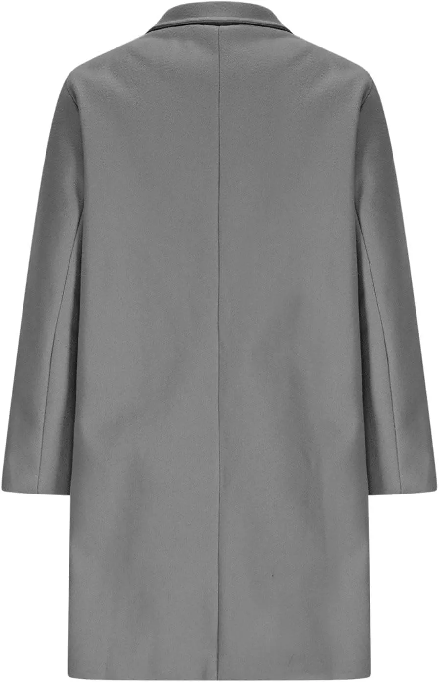 Women's Long Coat Classic Open Front Zip Up Casual Winter Warm Wool Blend Over Pea Coats with Pockets Long Jackets
