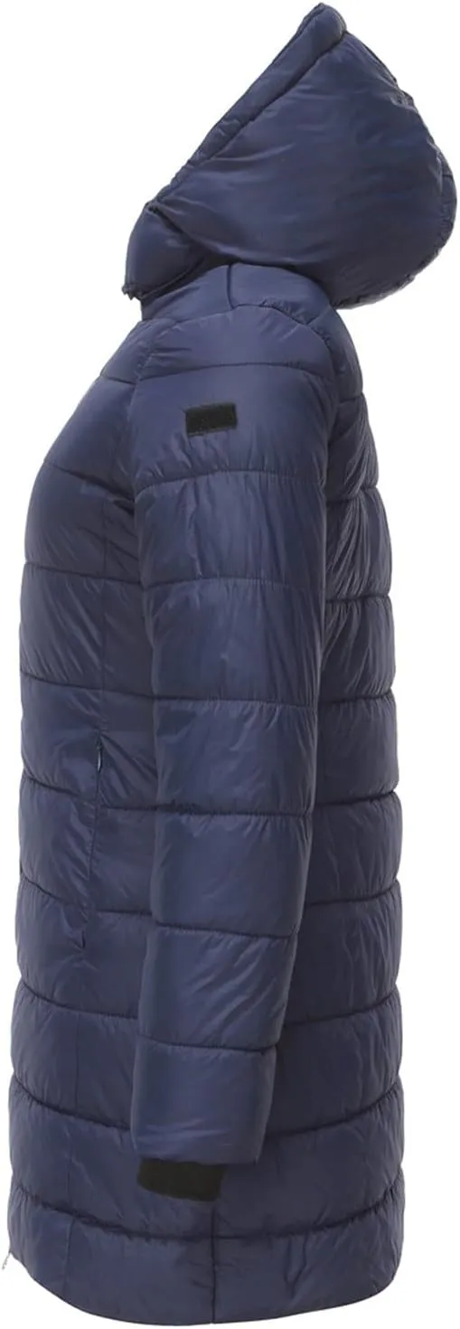 Womens Packable Puffer Coat Trendy Windproof Lightweight Down Jacket 2024 Winter Warm Long Puffer Coat Detachable Hood