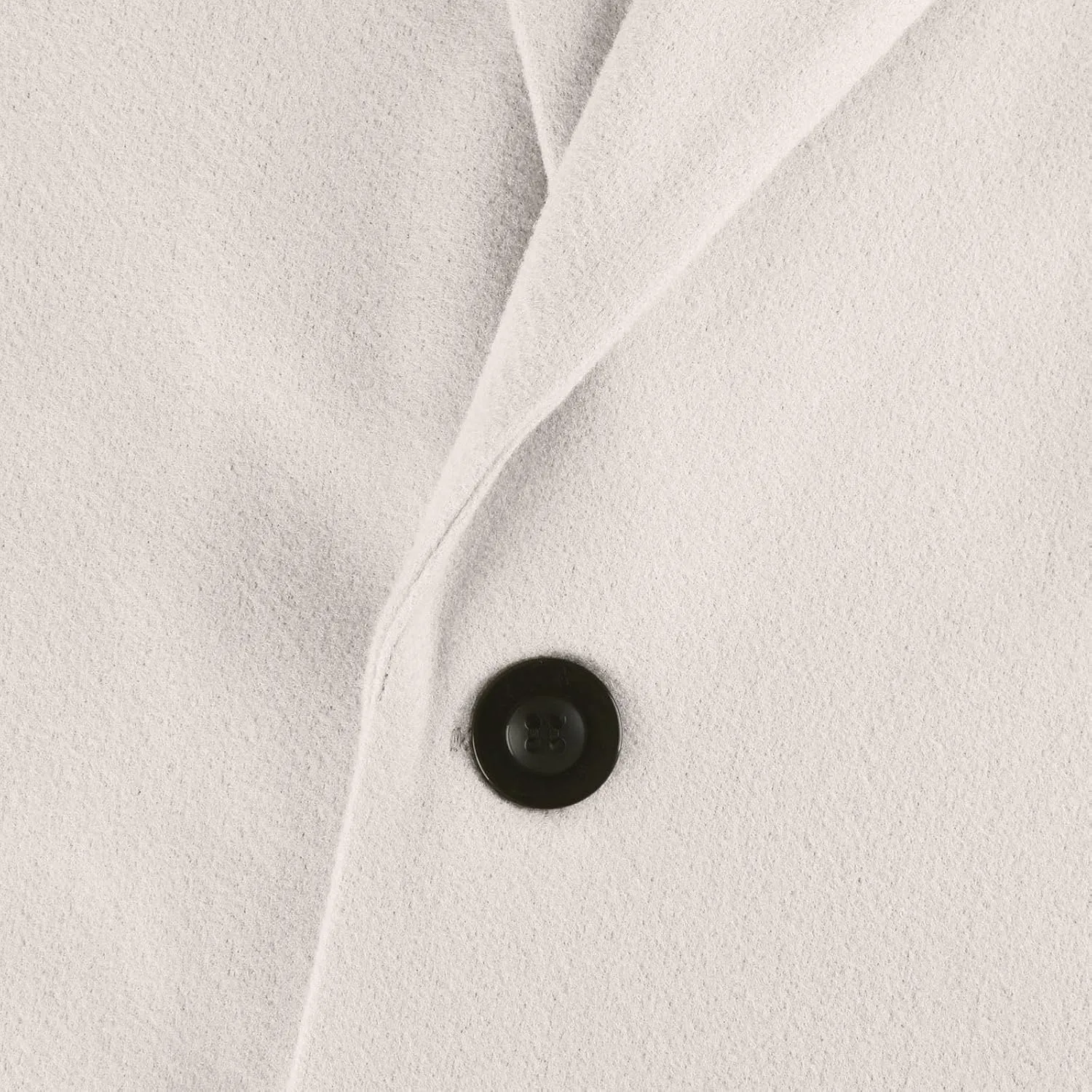 Womens Pea Coats Trendy Lapel Neck 3/4 Sleeve Button Coats Winter Double Breasted Wool Coats with Pockets