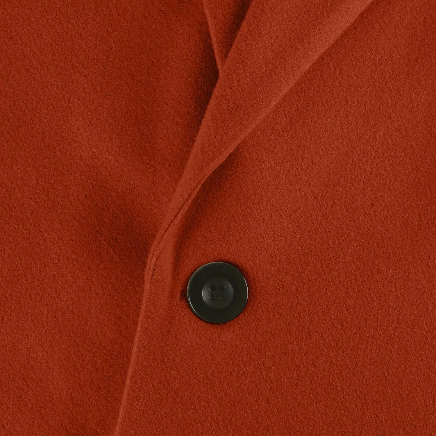 Womens Pea Coats Trendy Lapel Neck 3/4 Sleeve Button Coats Winter Double Breasted Wool Coats with Pockets