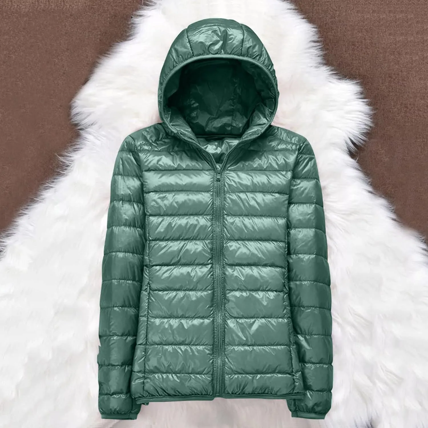 Women's Puffer Parka Jacket Quilted Outerwear Outerwear Jackets Winter Warm Hooded Snow Coats