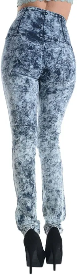 Women's Ripped Knee Skinny Fit Denim Bottoms