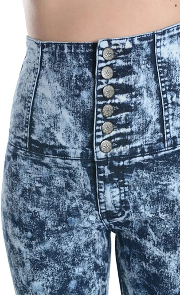 Women's Ripped Knee Skinny Fit Denim Bottoms