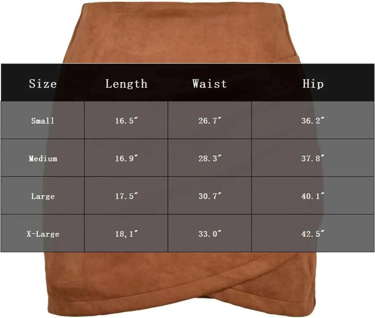 Women's Skirts High Waisted Ruched Wrap Faux Suede Mini Skirts Zipper Back A-Line Bodycon Mini Skirts Elegant Skirts