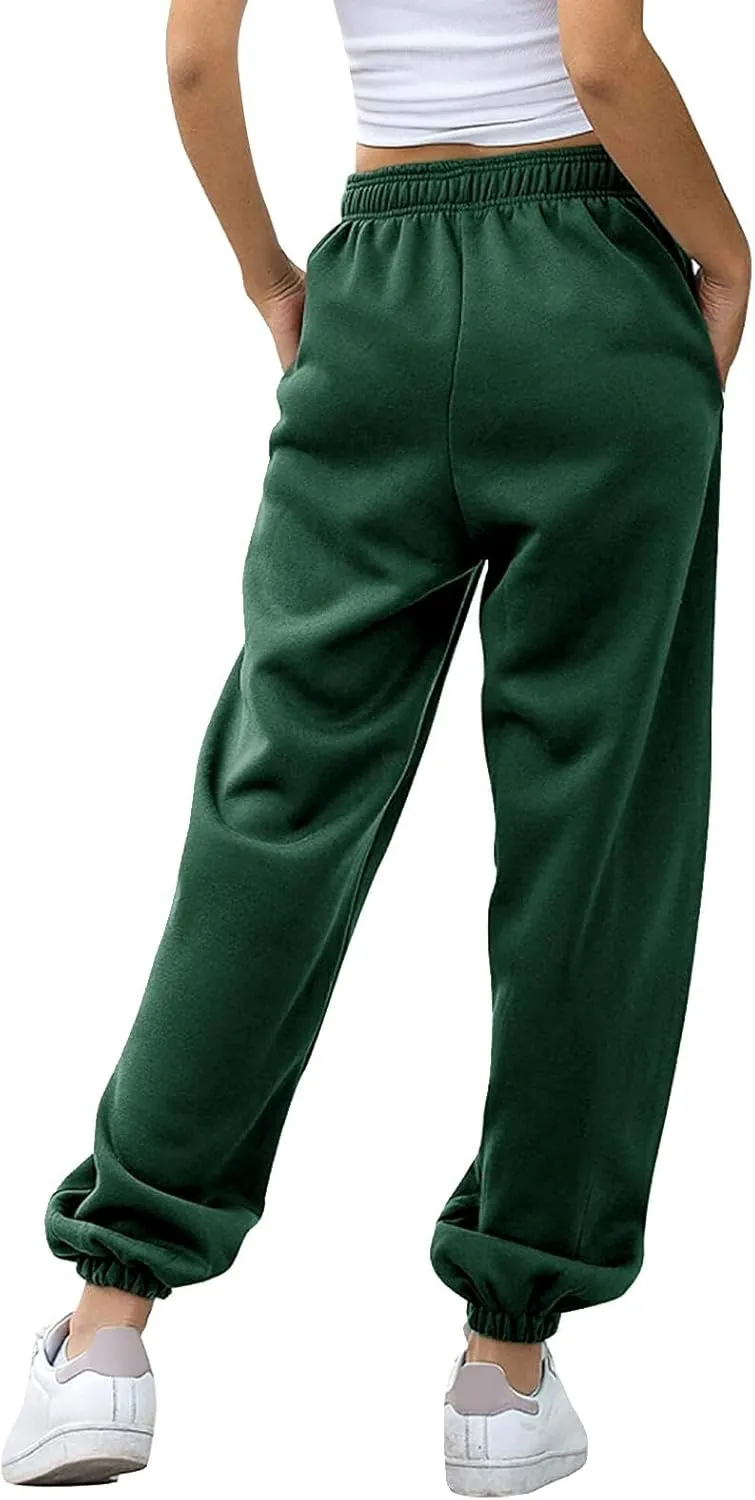 Womens Sweatpants 2024 High Waisted Baggy Sweatpants Joggers Sports Workout Jogger Pants with Pocket Teen Trousers