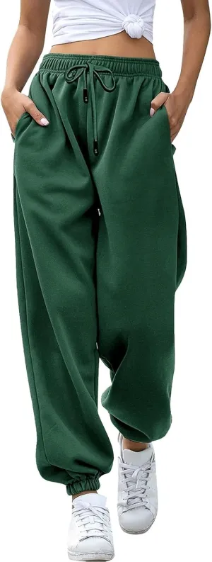 Womens Sweatpants 2024 High Waisted Baggy Sweatpants Joggers Sports Workout Jogger Pants with Pocket Teen Trousers