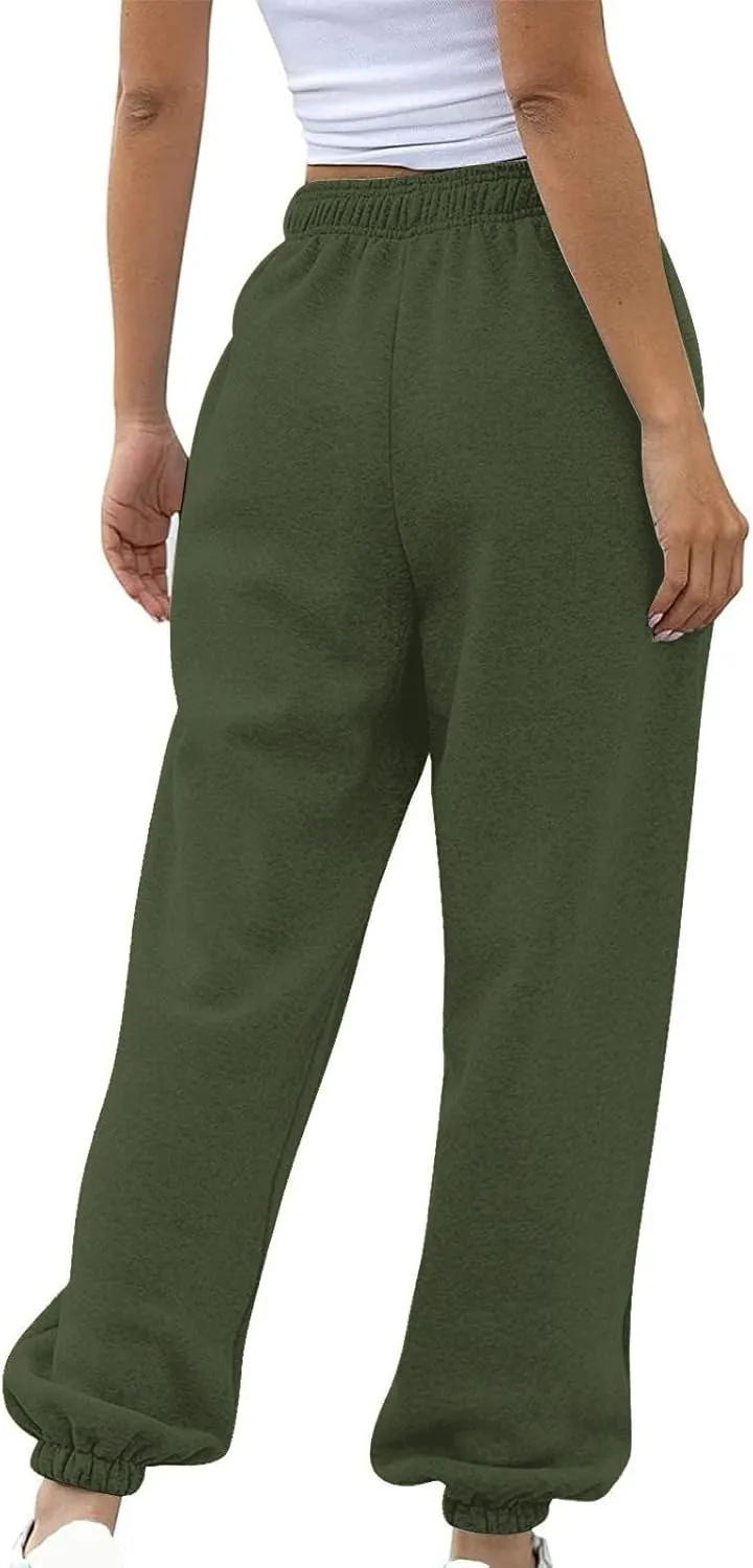 Womens Sweatpants 2024 High Waisted Baggy Sweatpants Joggers Sports Workout Jogger Pants with Pocket Teen Trousers
