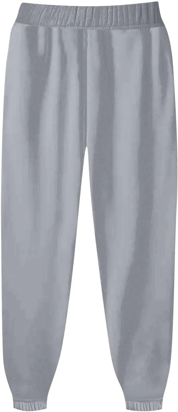 Womens Sweatpants Hiking Bottoms Joggers Lounge Drawstring Straight Leg High Waisted Basics Pants Trousers