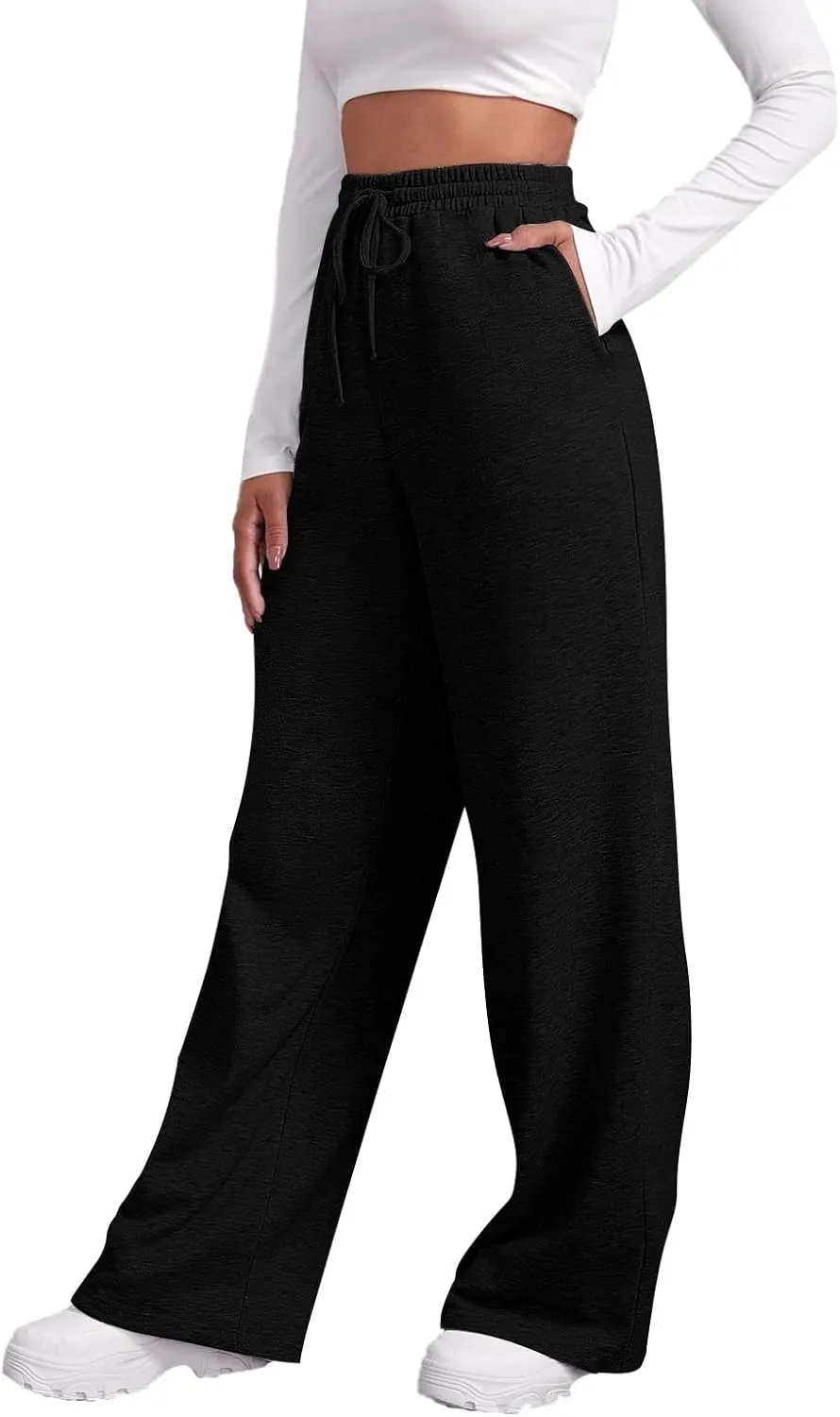 Womens Sweatpants Stretch Bottoms Plus Size Joggers Lounge Cute Thermal Running Loose Fit Pants Trousers