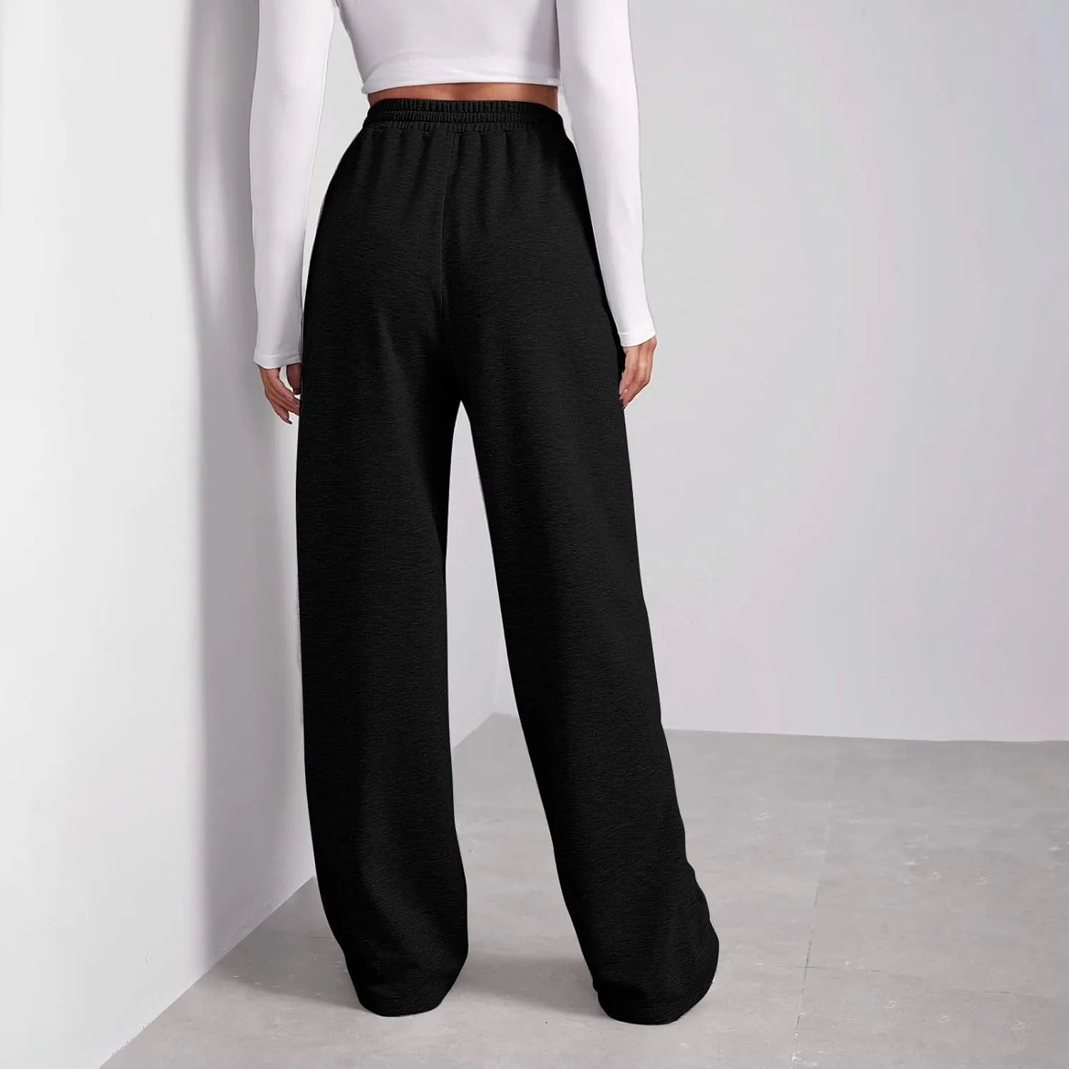 Womens Sweatpants Stretch Bottoms Plus Size Joggers Lounge Cute Thermal Running Loose Fit Pants Trousers