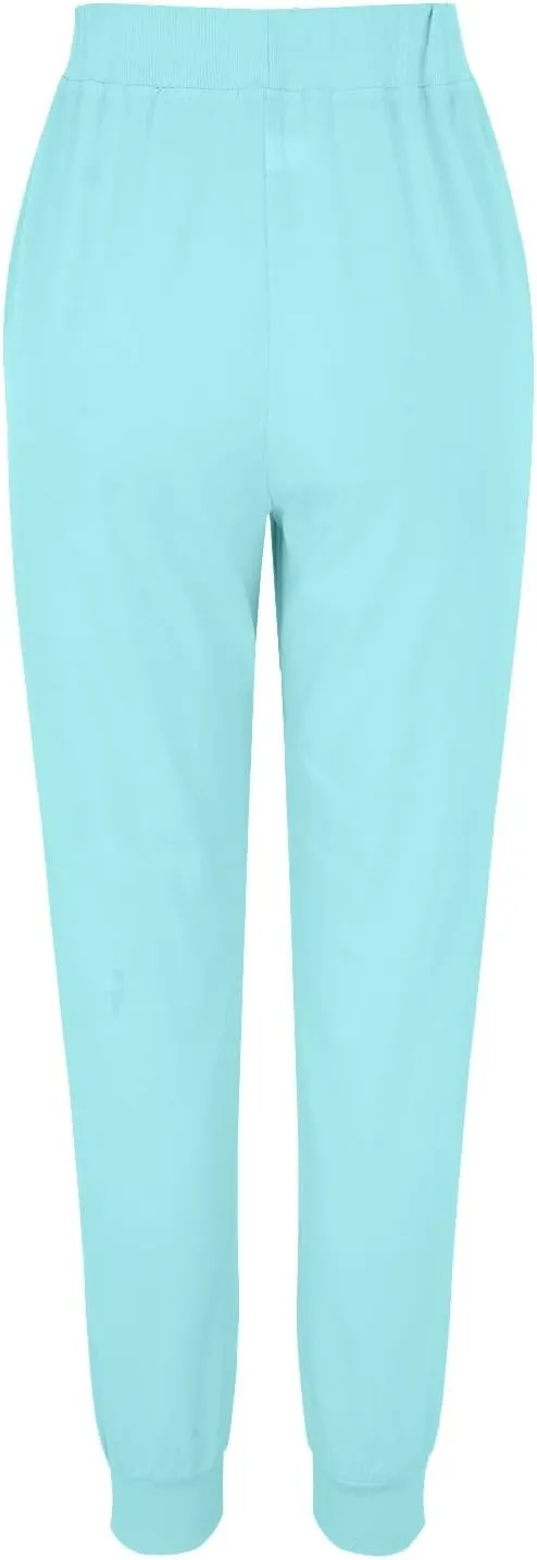Womens Tapered Pants Cotton Linen Drawstring Elastic Waist Pants Casual Trousers with Pockets Joggers Travel Slacks