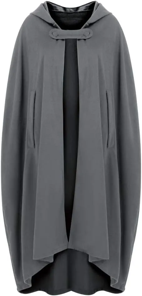 Women's Trendy Trench Coats Open Front Cardigan Jacket Coat Gothic Cape Cloak Plus Size Halloween Costumes for Women