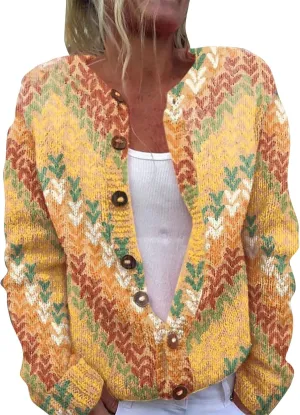 Womens Valentines Day Love Heart Print Cardigan Sweaters Button Open Coat Knit Crewneck Long Sleeve Outfits 2025,Womens Cable Knit Sweater,Heart Cardigan,Women Cardigan Sweater