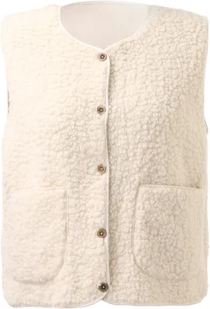 Womens Vest Casual Sleeveless Cardigans V Neck Warm Casual Cute Warm Vest Top Sleeveless Quilted Vest Women