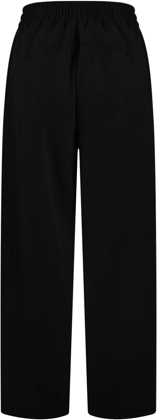 Womens Wide Leg Sweatpants Baggy Y2k High Waisted Lounge Pants Casual Loose Petite Pants Elastic Waist Sweat Pants