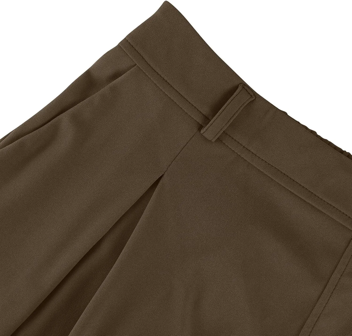 Women's Wide Legged Pants Pleated High Waisted with Pockets Flowy Trousers Business Casual Bottoms Trendy
