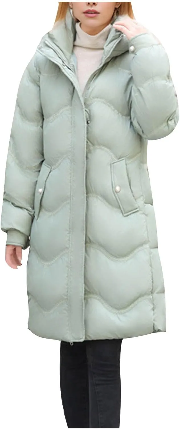Women's Winter Coats Plus Size Long Puffer Jackets Thicken Quilted Lightweight Jackets Down Jackets Parkas Outerwear