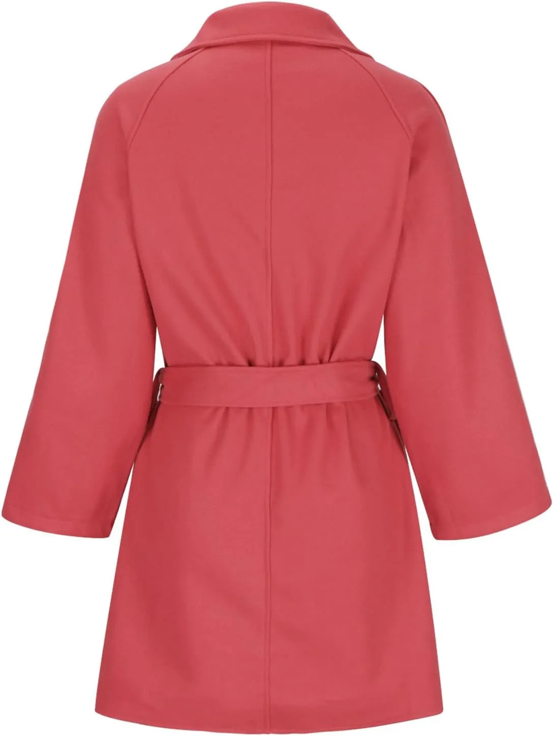 Womens Winter Coats Single Breast Wool Blend Coats Overcoat Casual Long Sleeve Business Trench Coats Work Office Jacket
