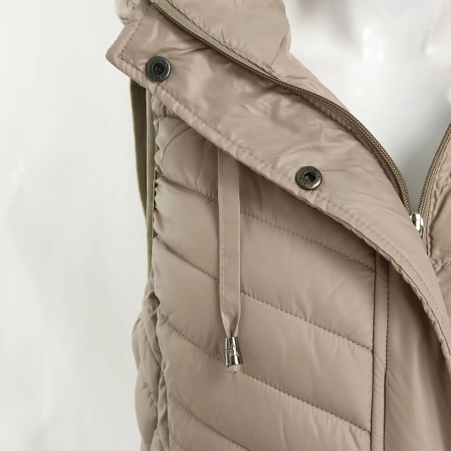 Womens Winter Warm Vest Long Puffer Jacket Gilet Casual Sleeveless Zip Up Down Coat Tank 2024 Trendy Outdoor Outwear