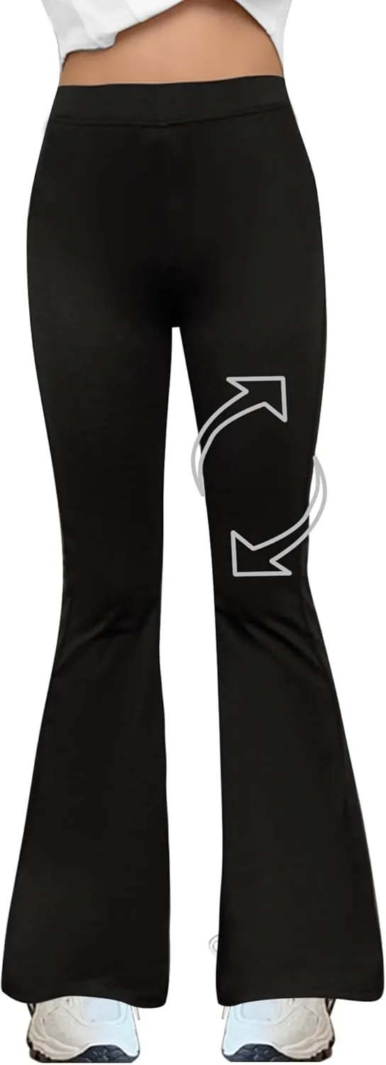 WSPLYSPJY Women's Print Stretch Bell Bottom Flare Palazzo Pants Trousers