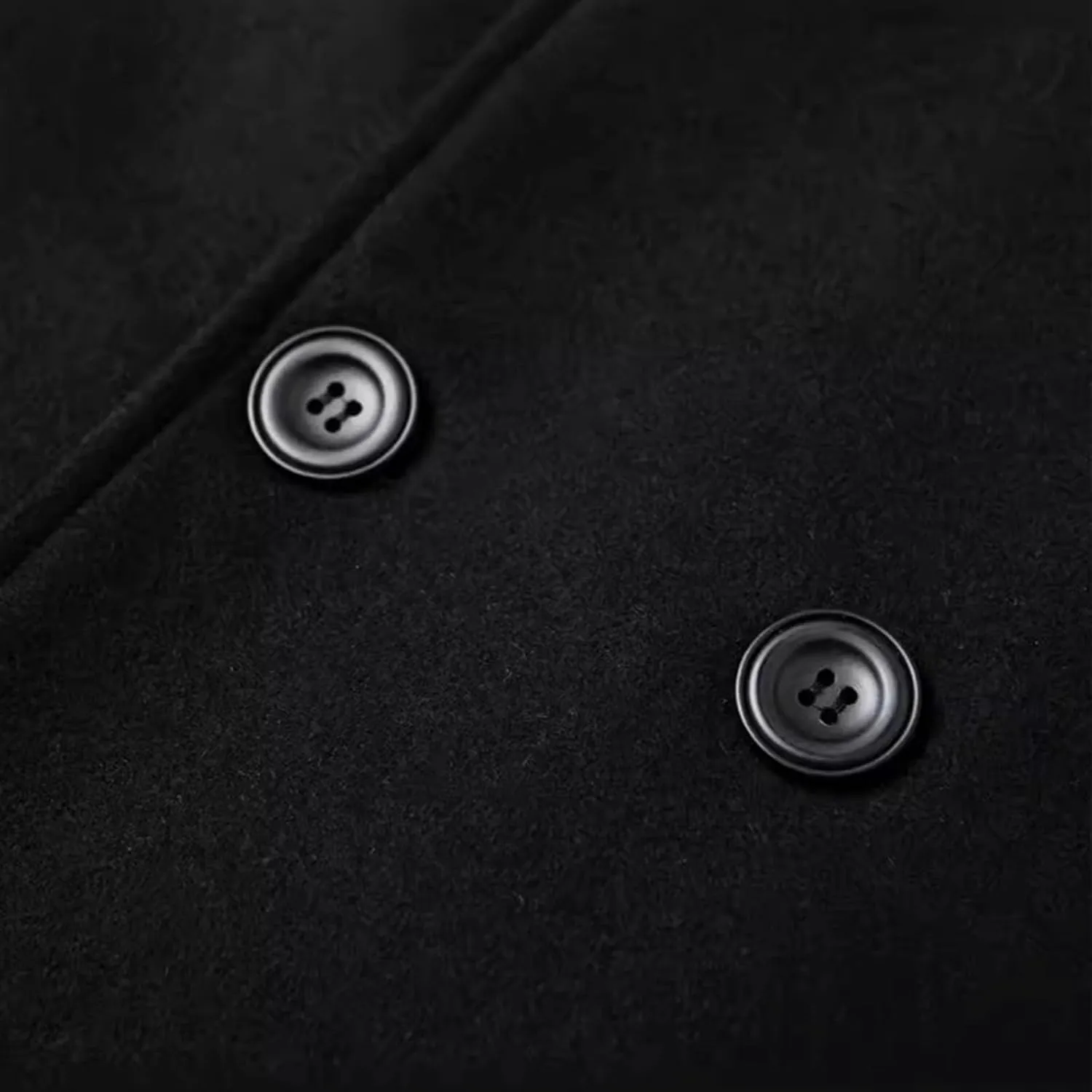 Xiaojmake Men's Winter Coat Wool Blend Trench Peacoat Classic Notched Collar Overcoat Slim Fit Woolen Double Breasted Jackets