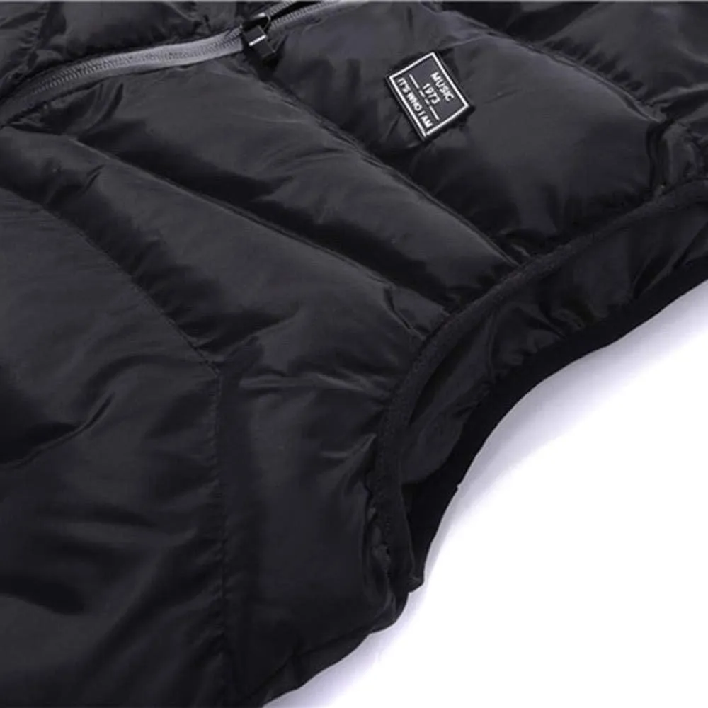 Ymosrh Mens Down Vest Casual Lightweight Puffer Vests Stand Collar Sleeveless Jacket Fall Winter Outdoor Warm Coat, M-4XL