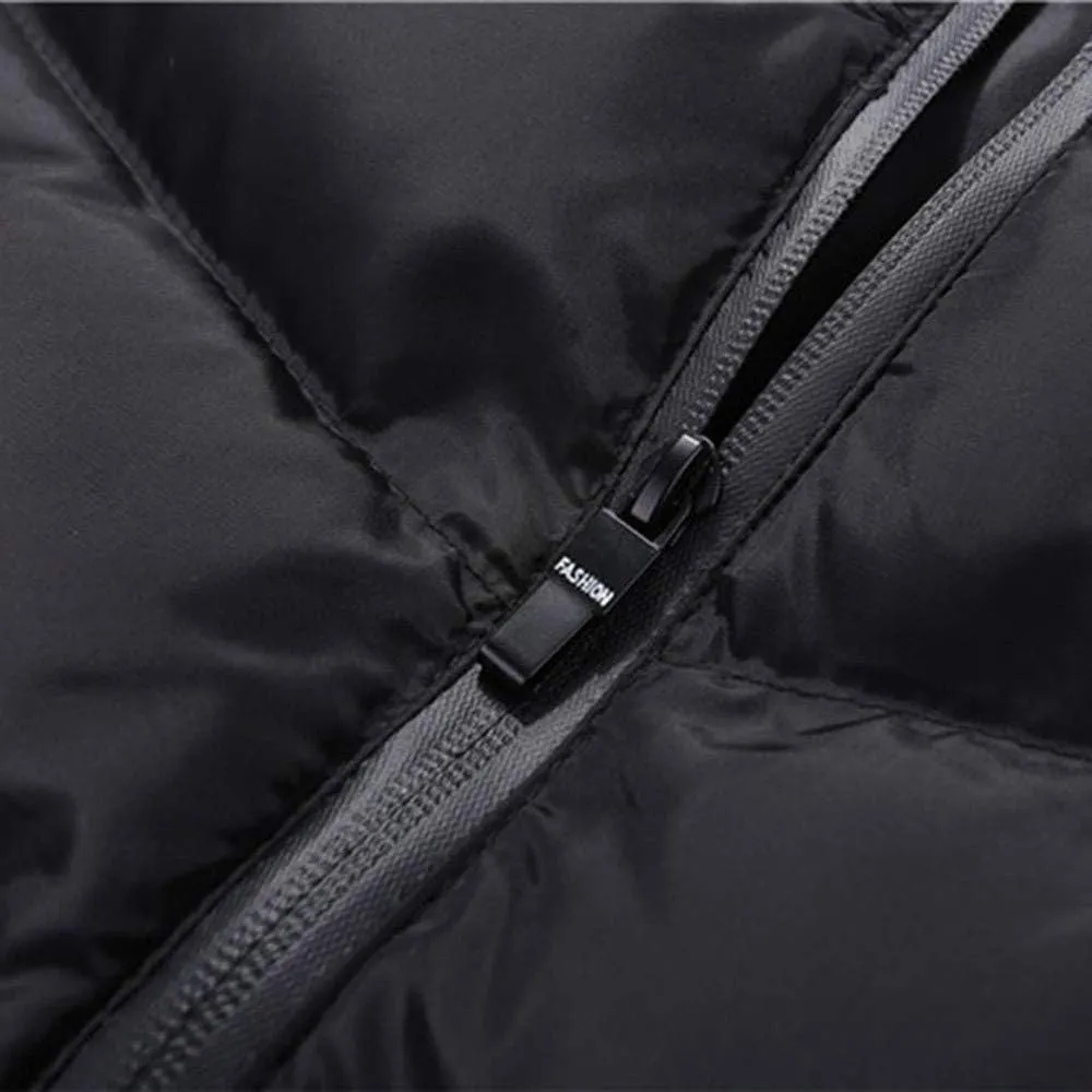 Ymosrh Mens Down Vest Casual Lightweight Puffer Vests Stand Collar Sleeveless Jacket Fall Winter Outdoor Warm Coat, M-4XL